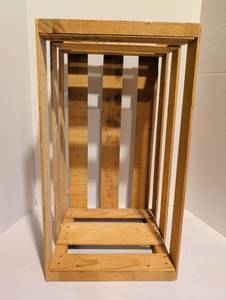 lot 2201 image: Sound Warehouse wooden record crate