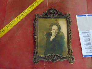 lot 4521 image: Vintage Photo - In Wooden Frame - Neat Frame