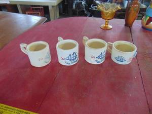 lot 4528 image: 4 Old Spice Mugs
