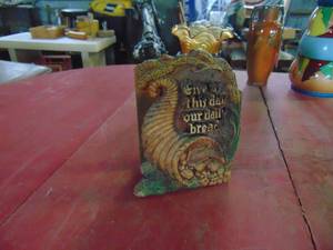 lot 4530 image: Folk Art Wooden Napkin Holder