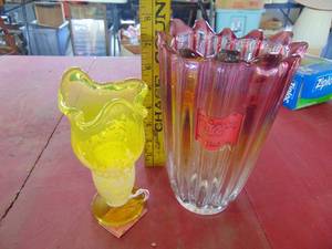 lot 4541 image: Pair of Colorful Vases