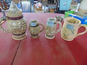 lot 4546 image: Selection of Steins - Mugs