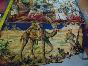 lot 4593 image: Pair of Tapestrys - 3 Wise Men 