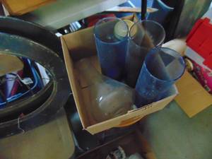 lot 4653 image: 3 Vases and a Beaker