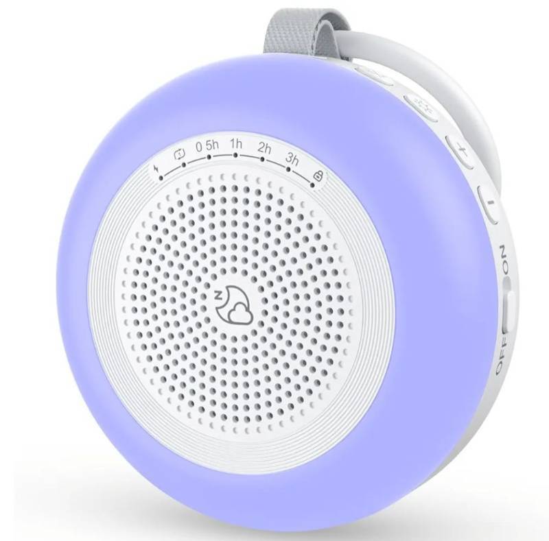 lot 58110 image: Portable Sound Machine for Baby, LEICEX White Noise Machine,33 Soothing Sound 10 Colors Night Light Sleep Machine for Baby Kids, Timer and Memory, Travel Sound Machine for Sleep Office Privacy Travel - Retail $25
