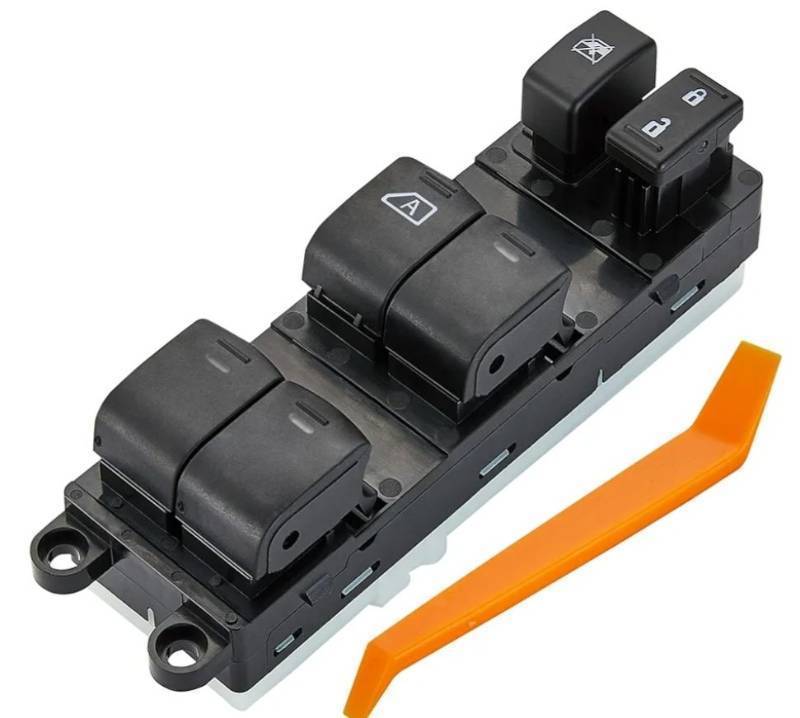 lot 57833 image: Power Window Switch Fits for 2007-2015 Nissan Frontier Crew Cab. Left Driver Side Control Door Master Switch. Replaces 25401-ZP70A - Retail $25