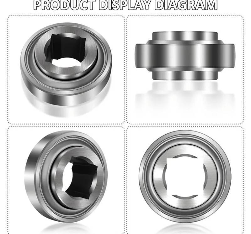 lot 57838 image: W208PPB5 Disc Harrow Bearing 1-18 Square Bore Replaces DS208TT5 1AS08-1-18 630210R91 JD9248 - Retail $27