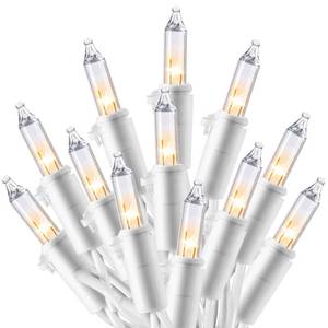 lot 5054 image: Joiedomi Christmas String Lights Indoor,100 Count Mini Warm Fairy Light Outdoor,21.4 FT Decor for Patio Dorm Classroom Bedroom Holiday Wedding Party Garland Birthday Valentines Day,White Wire - Retail $13