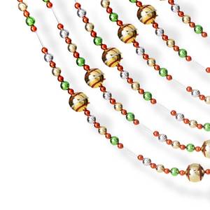 lot 13308 image: Klikel Christmas Acrylic Gold Garland 10 Feet Long