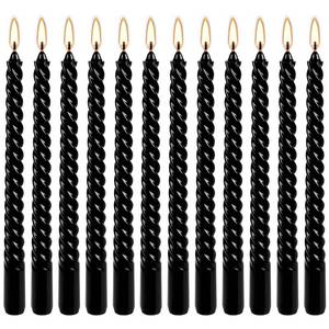 lot 15154 image: WPONSZU 10 Inch Red Spiral Taper Candles Set of 9 Pack Unscented Dripless Candlesticks for Christmas,Dinner,Party,Brithday,Wedding and Home Decoration
