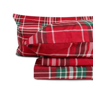 lot 15164 image: Gogreen Sheet Set 4PC Deep Pocket Queen Size Bedding Set, Breathable & Ultar Soft, Hotel Style Decor, Gifts for Kids, Women, Men - Red Plaid