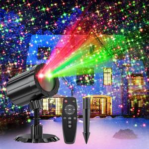 lot 15189 image: Christmas Projector Lights Outdoor, BINKBANG Red & Green Christmas Light Projector with Remote & Timer, IP65 Waterproof Outdoor Holiday Decoration Light for Party, Yard & Patio