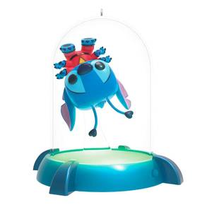 lot 15250 image: Hallmark Keepsake Disney Christmas Ornament, Lilo & Stitch Experiment 626 Funko POP with Light, Gifts for Disney Fans - Retail $22