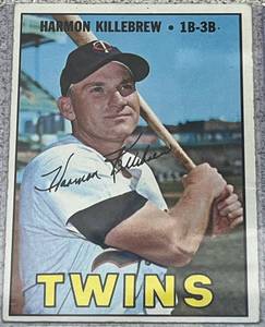 lot 111 image: 1967 Topps Baseball Card #460 - Harmon Killebrew Minnesota Twins