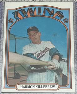 lot 121 image: 1972 Topps Baseball Card #51 - Harmon Killebrew Minnesota Twins