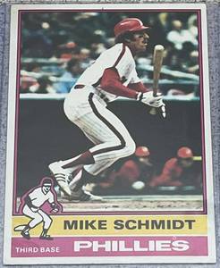 lot 127 image: 1976 Topps Baseball Card #480 - Mike Schmidt Philadelphia Phillies