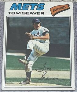 lot 132 image: 1977 Topps Baseball Card #150 - Tom Seaver New York Mets