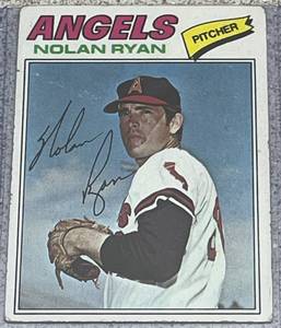 lot 136 image: 1977 Topps Baseball Card #650 - Nolan Ryan California Angels