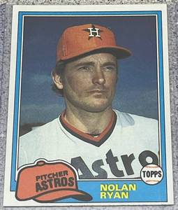 lot 148 image: 1981 Topps Baseball Card #240 - Nolan Ryan Houston Astros