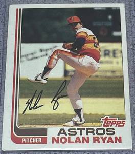 lot 167 image: 1982 Topps Baseball Card #90 - Nolan Ryan Houston Astros