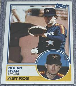 lot 172 image: 1983 Topps Baseball Card #360 - Nolan Ryan Houston Astros