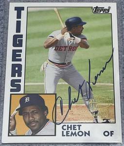 lot 175 image: 2005 Topps All Time Fan Favorites #FFA-CLE - Chet Lemon Certified Signature