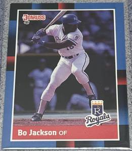 lot 179 image: 1988 Donruss Baseball Card #220 - Bo Jackson Kansas City Royals