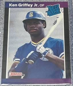 lot 181 image: 1989 Donruss Baseball Card #33 - Ken Griffey Jr. Rookie Seattle Mariners