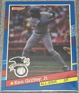 lot 192 image: 1991 Donruss Baseball Card #49 - Ken Griffey Jr. All-Star