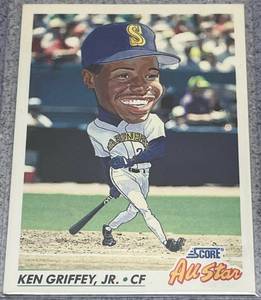 lot 199 image: 1992 Score All-Star Baseball Card #436 - Ken Griffey Jr. Seattle Mariners