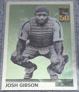 lot 205 image: 2001 Topps Baseball Card #WCB1 - Josh Gibson WHAT COULD HAVE BEEN