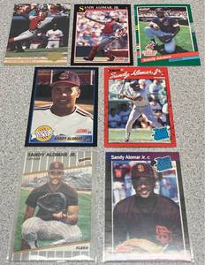 lot 209 image: Sandy Alomar Jr. Baseball Cards - Lot of 7 (1989 Donruss & Fleer Rookie)
