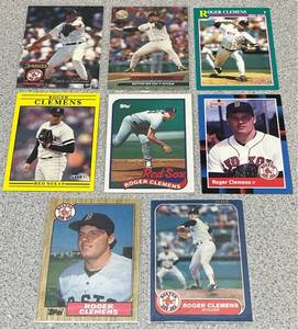 lot 219 image: Roger Clemens Baseball Cards - Lot of 8