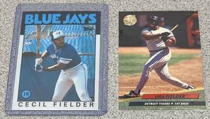 lot 220 image: Cecil Fielder Baseball Cards - Lot of 2 (1986 Topps Rookie)