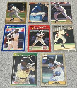 lot 224 image: Tony Gwynn Baseball Cards - Lot of 8 (#1)