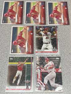 lot 248 image: Mike Trout Baseball Cards - Lot of 7