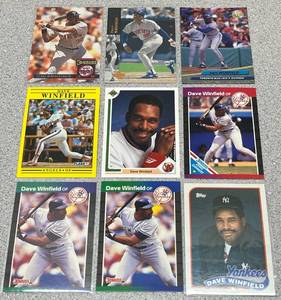lot 249 image: Dave Winfield Baseball Cards - Lot of 9