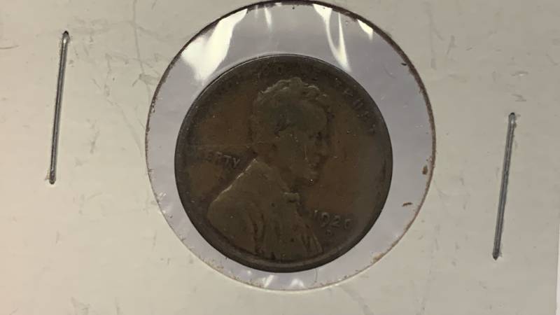 lot 17 image: 1920-D Lincoln Wheat Penny Coin RC50