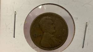 lot 5 image: 1917-P Lincoln One Cent Penny US Coin RC50