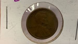 lot 7 image: 1929-S Lincoln One Cent Penny US Coin RC50