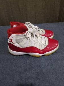 lot 698 image: Jordan 11 Retro Red White Basketball Shoes Size 11