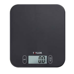 lot 1758 image: Taylor Antimicrobial 11LB Kitchen Scale Black