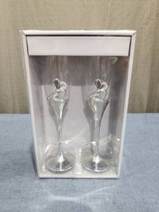 lot 1772 image: Studio Hissy His & Hers Champagne Flutes Set 2 284950