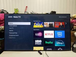 lot 1792 image: onn. Roku TV Model 100012588 70-Inch