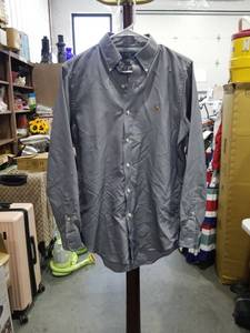 lot 1804 image: Polo Ralph Lauren Classic Fit Performance Long Sleeve Button-Down Shirt Gray Size Small