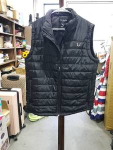 lot 1810 image: True Religion Brand Jeans Puffer Vest Black Size S