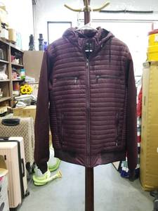 lot 1813 image: Montero Quilted Hooded Jacket Size L Burgundy