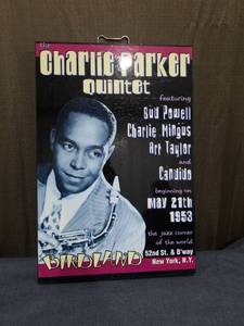 lot 1834 image: Charlie Parker Quintet Birdland Jazz Club Promotional Poster May 21 1953