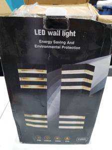 lot 1863 image: LED Wall Light 2-Piece Set 14W 1100LM 3000K IP65