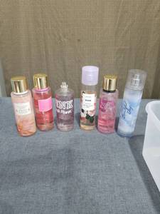 lot 1884 image: Fragrance Mist and Body Spray Lot 6 Bottles Mixed Brands Not Full